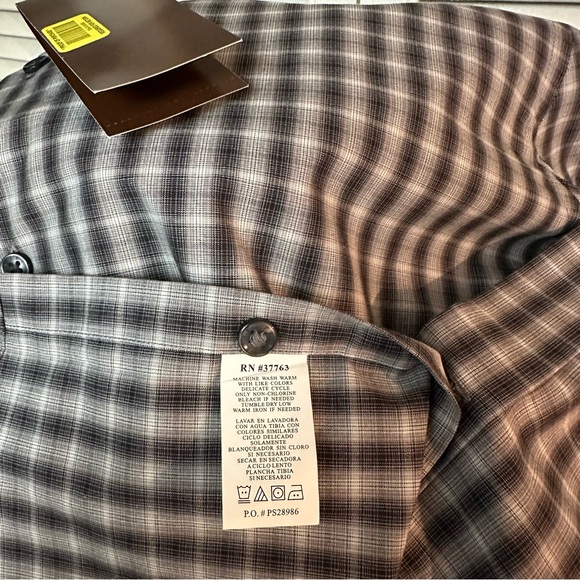 NWTs PERRY ELLIS Size LARGE Long Sleeve Dress Shirt - Picture 7 of 7